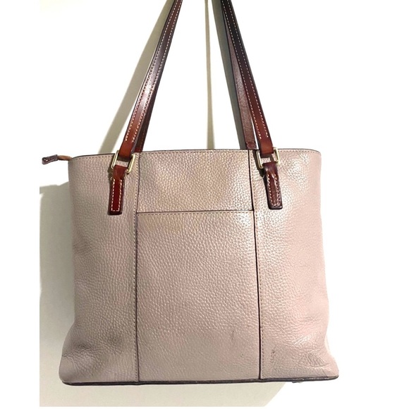 Dooney & Bourke Tan Leather Tote Bag - Picture 2 of 12